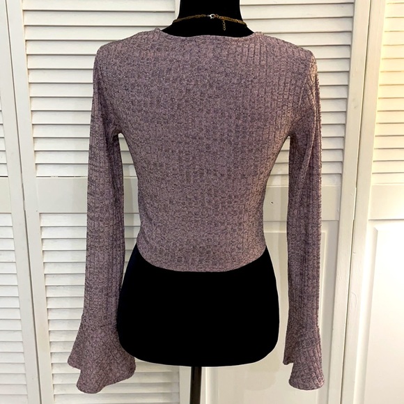 FOREEVER 21 Contemporary | Women’s Drawstring Ruched Front Crop Sweater Size M - Picture 3 of 6